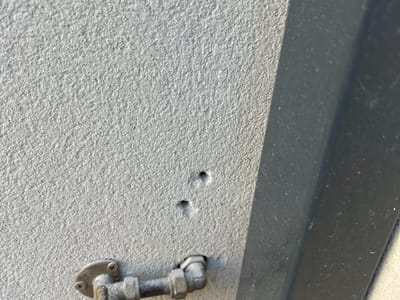 Tap left unsealed where it meets the wall — External tap